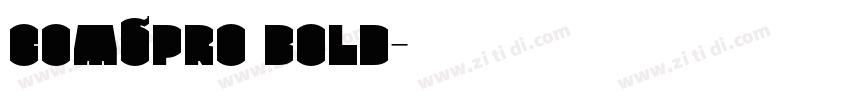 CombPro Bold字体转换